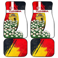 Tunisia Car Mats with Camel, Jasmine Flowers, and National Flag Design