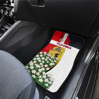 Tunisia Car Mats with Camel, Jasmine Flowers, and National Flag Design
