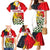 Tunisia Family Matching Mermaid Dress and Hawaiian Shirt with Camel, Jasmine Flowers, and National Flag Design