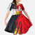 Tunisia Family Matching Off Shoulder Maxi Dress and Hawaiian Shirt with Camel, Jasmine Flowers, and National Flag Design