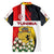 Tunisia Family Matching Off Shoulder Maxi Dress and Hawaiian Shirt with Camel, Jasmine Flowers, and National Flag Design