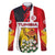Tunisia Family Matching Summer Maxi Dress and Hawaiian Shirt with Camel, Jasmine Flowers, and National Flag Design