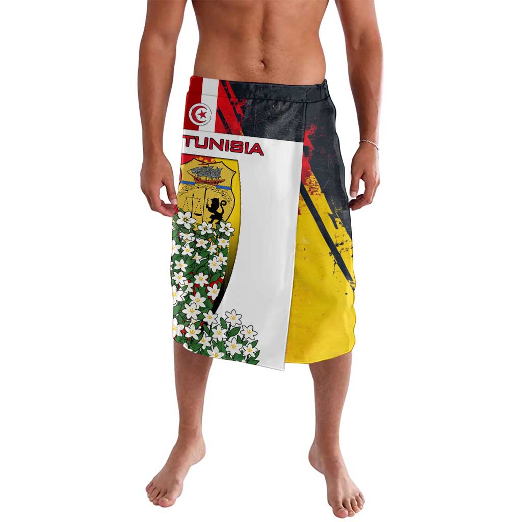 Tunisia Lavalava with Camel, Jasmine Flowers, and National Flag Design