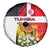 Tunisia Spare Tire Cover with Camel, Jasmine Flowers, and National Flag Design