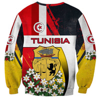 Tunisia Sweatshirt with Camel, Jasmine Flowers, and National Flag Design