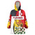 Tunisia Wearable Blanket Hoodie with Camel, Jasmine Flowers, and National Flag Design