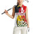 Tunisia Women Sleeveless Polo Shirt with Camel, Jasmine Flowers, and National Flag Design