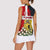 Tunisia Women Sleeveless Polo Shirt with Camel, Jasmine Flowers, and National Flag Design