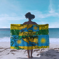 Rwanda Independence Day Sarong Distressed Grunge Flag Design - Broken Chains And 1962 Graphic
