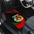 Tajikistan National Emblem Car Mats with Black Red Green Tribal Pattern