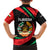 Tajikistan National Emblem Hawaiian Shirt with Black Red Green Tribal Pattern