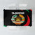Tajikistan National Emblem Tablecloth with Black Red Green Tribal Pattern