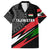 Tajikistan Marco Polo Sheep Family Matching Puletasi and Hawaiian Shirt with Black Red Green Tribal Flag Pattern