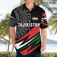 Tajikistan Marco Polo Sheep Hawaiian Shirt with Black Red Green Tribal Flag Pattern