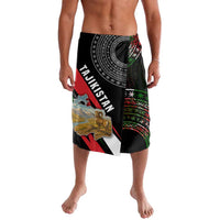 Tajikistan Marco Polo Sheep Lavalava with Black Red Green Tribal Flag Pattern