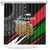 Tajikistan Marco Polo Sheep Shower Curtain with Black Red Green Tribal Flag Pattern