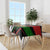 Tajikistan Marco Polo Sheep Tablecloth with Black Red Green Tribal Flag Pattern