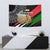 Tajikistan Marco Polo Sheep Tapestry with Black Red Green Tribal Flag Pattern