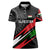 Tajikistan Marco Polo Sheep Women Polo Shirt with Black Red Green Tribal Flag Pattern