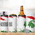 Tajikistan 4 in 1 Can Cooler Tumbler Markhor with Red Green White Brushstroke Flag with Mountain Goat Design