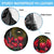 Tajikistan Spare Tire Cover Tulip with Red Floral Butterfly with Black Gold Folk Pattern