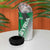 Modern Syria Flag 4 in 1 Can Cooler Tumbler with Green and Black Diagonal Stripe Design