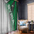 Modern Syria Flag Window Curtain with Green and Black Diagonal Stripe Design