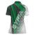 Modern Syria Flag Women Polo Shirt with Green and Black Diagonal Stripe Design