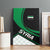 Syria Revolution Emblem Canvas Wall Art with Traditional Pattern and Curved Green Black Design
