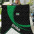 Syria Revolution Emblem Quilt with Traditional Pattern and Curved Green Black Design