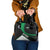 Syria Revolution Emblem Shoulder Handbag with Traditional Pattern and Curved Green Black Design