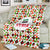 Syria Geometric Pattern Blanket with Traditional Arab Tile Motif and Flag Emblem