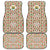 Syria Geometric Pattern Car Mats with Traditional Arab Tile Motif and Flag Emblem