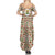 Syria Geometric Pattern Summer Maxi Dress with Traditional Arab Tile Motif and Flag Emblem