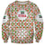 Syria Geometric Pattern Sweatshirt with Traditional Arab Tile Motif and Flag Emblem