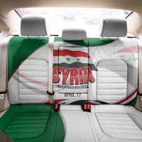 Syria Independence Day Back Car Seat Cover with National Flag and Emblem