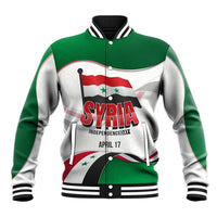 Syria Independence Day Baseball Jacket with National Flag and Emblem