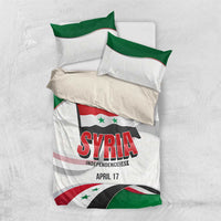 Syria Independence Day Bedding Set with National Flag and Emblem