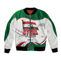 Syria Independence Day Bomber Jacket with National Flag and Emblem