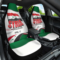 Syria Independence Day Car Seat Cover with National Flag and Emblem