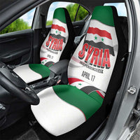 Syria Independence Day Car Seat Cover with National Flag and Emblem