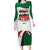 Syria Independence Day Family Matching Long Sleeve Bodycon Dress and Hawaiian Shirt with National Flag and Emblem