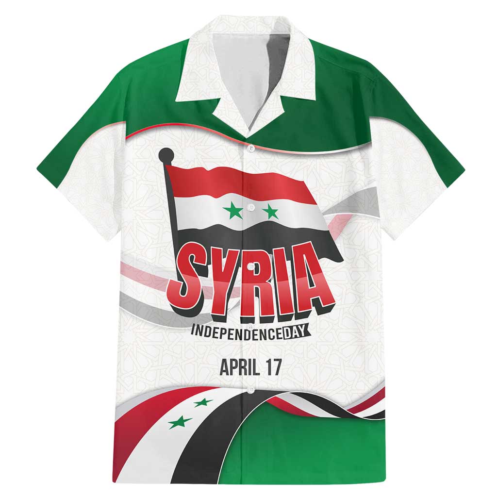 Syria Independence Day Family Matching Mermaid Dress and Hawaiian Shirt with National Flag and Emblem