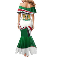 Syria Independence Day Family Matching Mermaid Dress and Hawaiian Shirt with National Flag and Emblem
