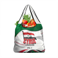 Syria Independence Day Grocery Bag with National Flag and Emblem