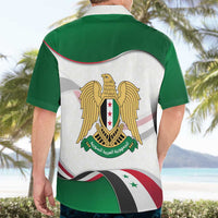 Syria Independence Day Hawaiian Shirt with National Flag and Emblem