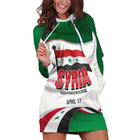 Syria Independence Day Hoodie Dress with National Flag and Emblem