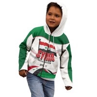 Syria Independence Day Kid Hoodie with National Flag and Emblem