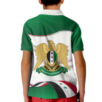 Syria Independence Day Kid Polo Shirt with National Flag and Emblem