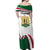 Syria Independence Day Off Shoulder Maxi Dress with National Flag and Emblem